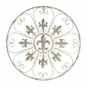 Circular Fleur De Lis Wall Decor