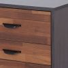 Walnut and Espresso 3-drawer Rectangular Accent Table