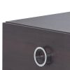 Espresso 2-Drawer Rectangular Accent Table