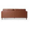 Mirod Comfy 3-seat Sofa with Wooden Legs, PU, for Living Room and Study