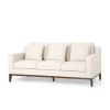 Mirod Comfy 3-seat Sofa with Wooden Legs, Modern for Living Room and Study