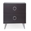 Espresso 2-Drawer Rectangular Accent Table