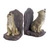 Howling Wolf Bookends